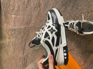 Scarpe Louis Vuitton Skate Nere Bianche