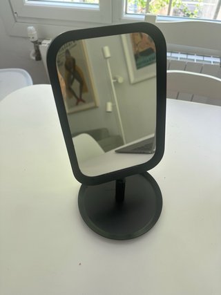 Espejo de mesa moderno negro