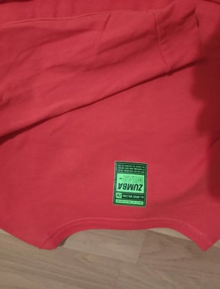 Crop Top Zumba Rojo/naranja manga larga