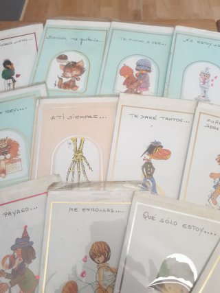 Lote Tarjetas Felicitación San Valentín Cumpleaños