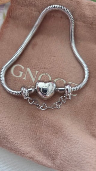 Bracciale Gnoce Cuore Argento 17cm
