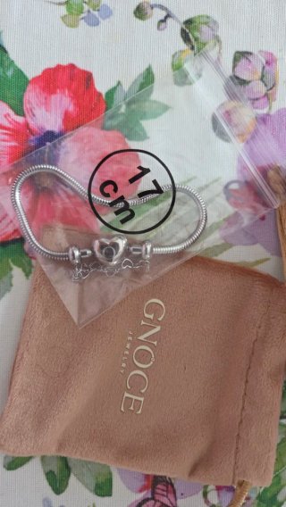 Bracciale Gnoce Cuore Argento 17cm