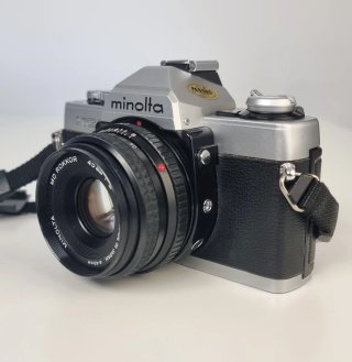 MINOLTA XG1 Cámara analógica + lente50mm IMPECABLE