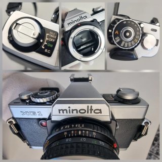 MINOLTA XG1 Cámara analógica + lente50mm IMPECABLE