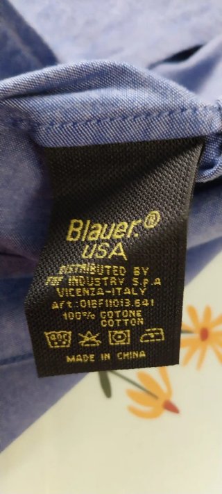 Camicia Blauer donna con patch USA