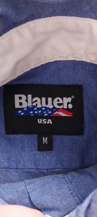 Camicia Blauer donna con patch USA