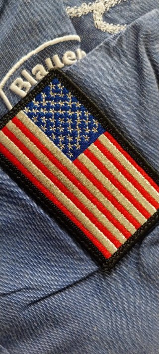 Camicia Blauer donna con patch USA
