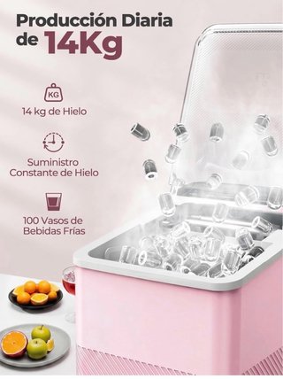 Macchina del ghiaccio rosa