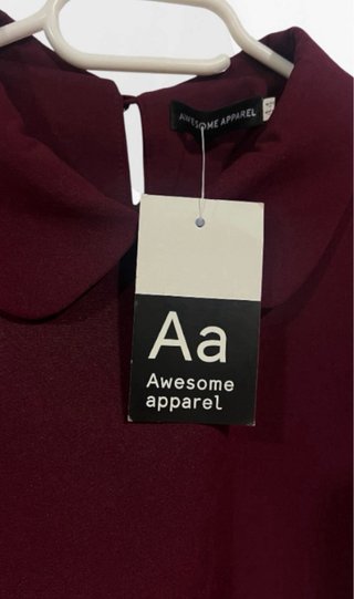 Talla M. Vestido manga corta AWESOME APPAREL