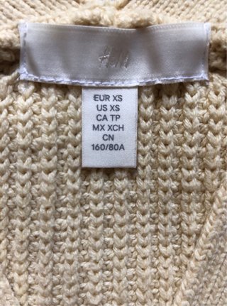 Cárdigan Mantequilla (talla XS)