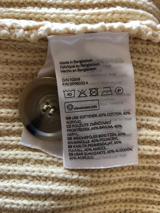 Cárdigan Mantequilla (talla XS)