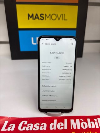 Samsung A20e 32GB Negro