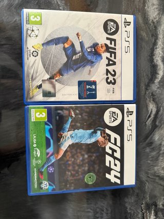 Videojuegos PS5 FIFA 23 y FC 24