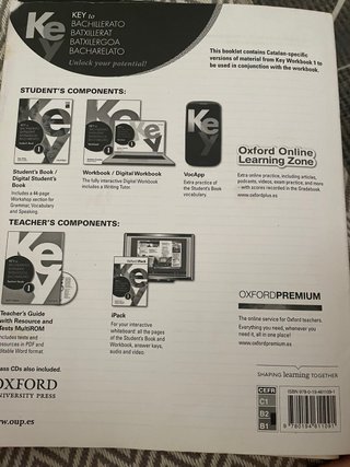 Key to Bachillerato 1 Exam preparation Oxford