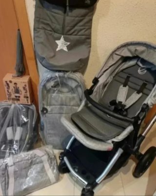 Carrito Bebé Jane Kawai 4 Piezas + Accesorios
