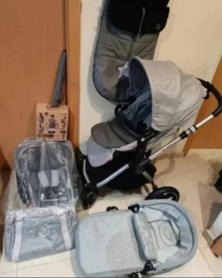 Carrito Bebé Jane Kawai 4 Piezas + Accesorios