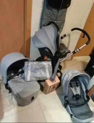 Carrito Bebé Jane Kawai 4 Piezas + Accesorios