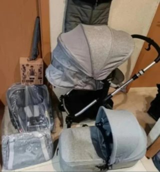 Carrito Bebé Jane Kawai 4 Piezas + Accesorios