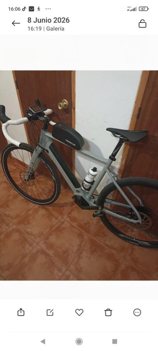 Bicicleta Megamo Kansas Eléctrica Gris