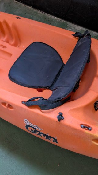Kayak 2 plazas naranja y amarillo