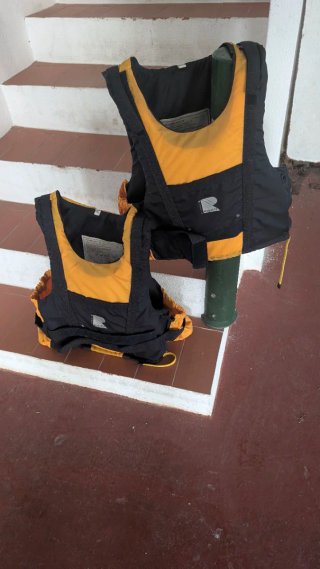 Kayak 2 plazas naranja y amarillo