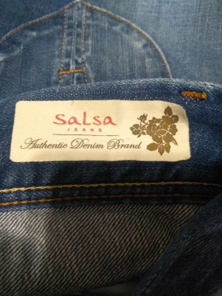 Vaqueros cortos Salsa azules