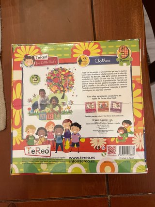 Puzzle infantil Tereo Ropa en Inglés