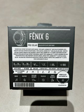 Garmin Fenix 6 Pro Solar Gris