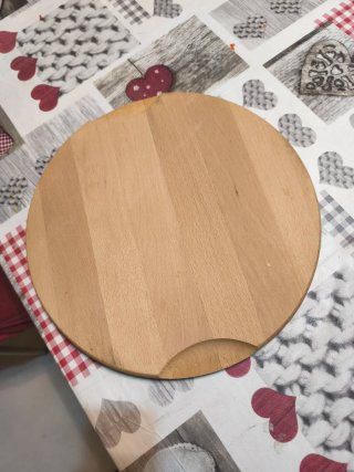 Porta formaggio legno e plastica