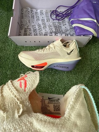 Nike Alphafly Air ZoomX Next% 3% Beige/Morado