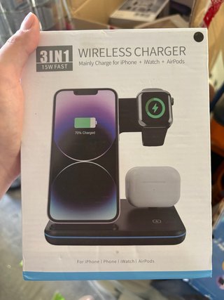 Cargador Inalámbrico 3 en 1 15W