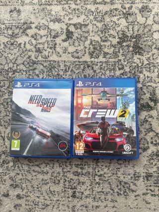 Need for Speed Rivals y The Crew 2 PS4.