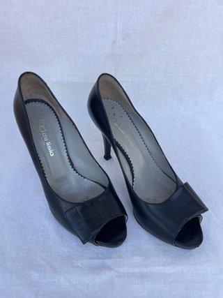 Décolleté Ted de Lisio nere con fiocco