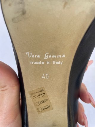 Décolleté Ted de Lisio nere con fiocco