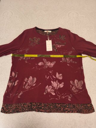 Camiseta manga larga floral XL