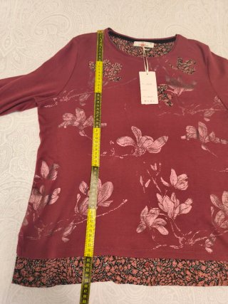 Camiseta manga larga floral XL