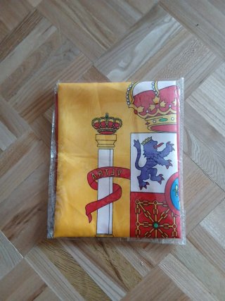Bandera de España con escudo (95x65)