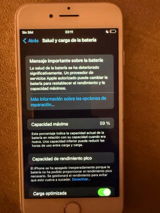 iPhone 8 Plata blanco