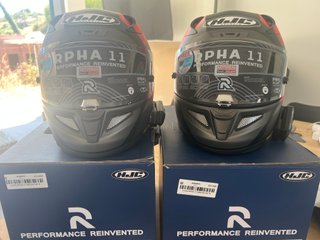 2 Cascos Moto Talla M y S con Intercomunicador