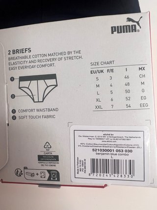 Pack 2 slips Puma Talla L
