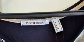 Camiseta Punto Roma Talla S Floral Azul Rosa Nueva