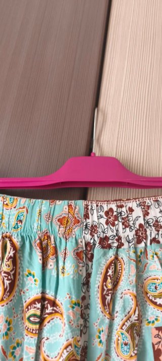 Pantalón palazzo estampado multicolor