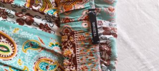Pantalón palazzo estampado multicolor
