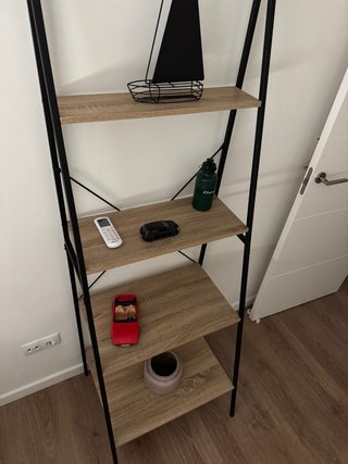 Estantería Escalera Metálica y Madera