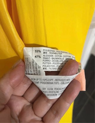 Gabardina Zara Amarilla Talla L