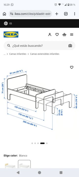 Cama infantil extensible IKEA