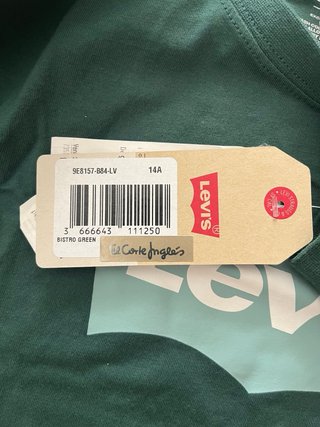 Camiseta Levi's verde talla