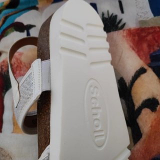 Sandalias Scholl Kyria Talla 38 Plata y Blanco