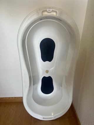 Bañera gemelar o para dos bebes con desagüe