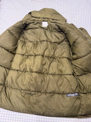 Abrigo parka Topman verde con etiquetas